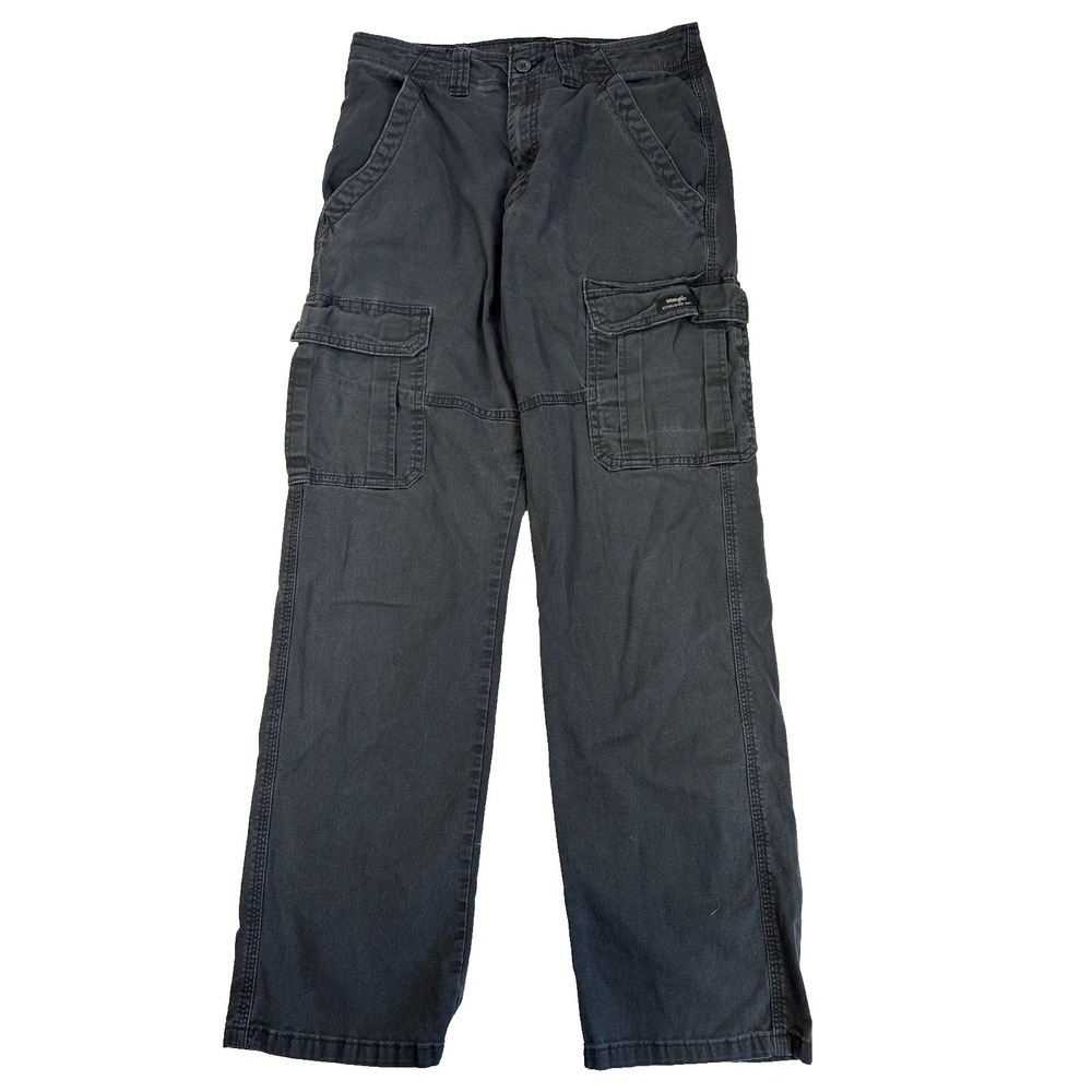 Wrangler Men's Cargo Pants - Dark Gray/Black